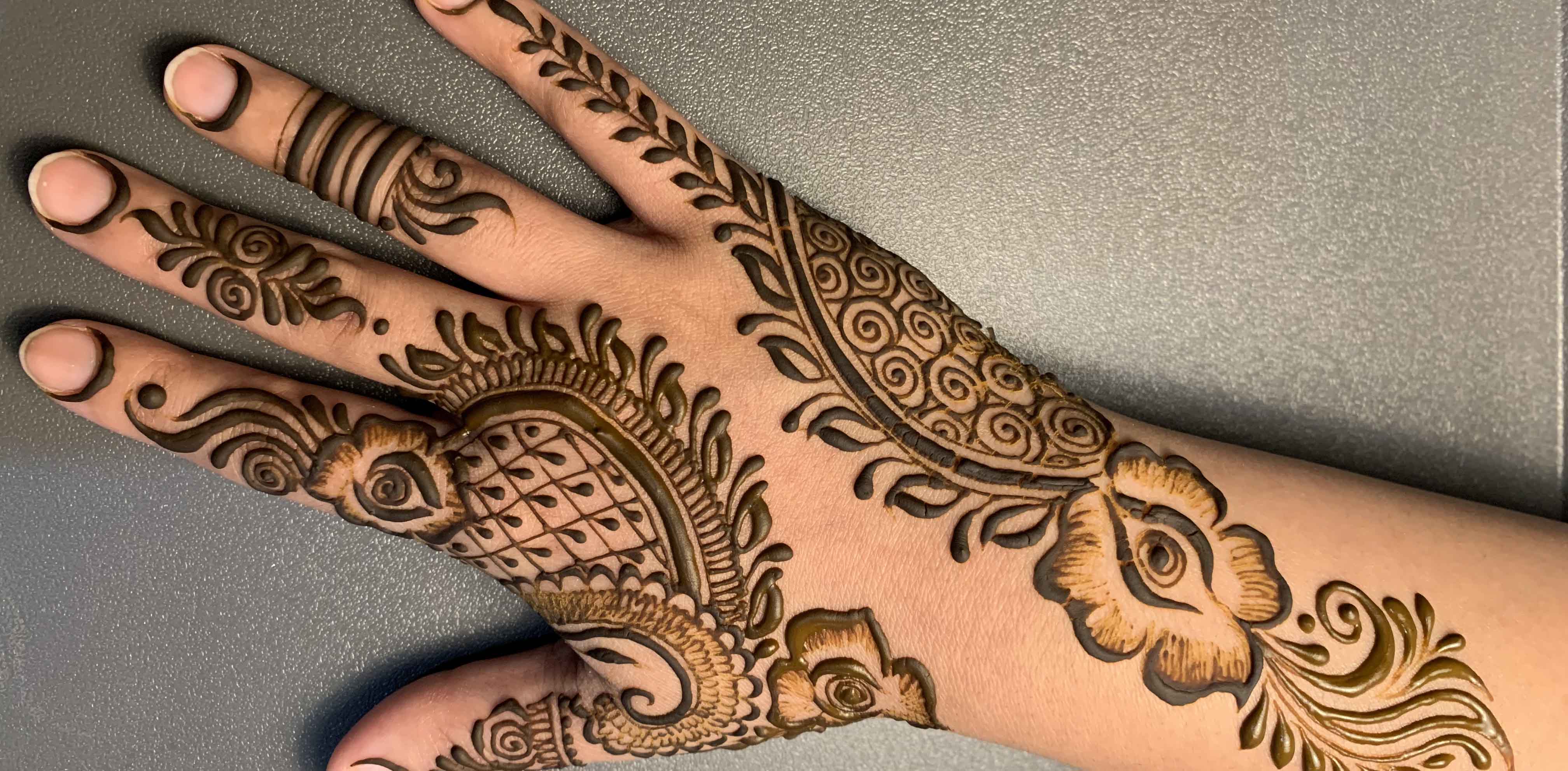 my fav hack to perfectly straight lines #henna #mehndi #hack #mehndide... |  TikTok